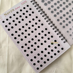 Plain Black Sticker Bindi Book-Navya Suhag-BB139