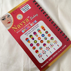 Plain Black Sticker Bindi Book-Navya Suhag-BB139