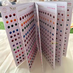 Round Shaped Shiny Color Sticker Bindi Book-Navya Suhag-BB135
