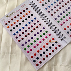 Round Shaped Shiny Color Sticker Bindi Book-Navya Suhag-BB135