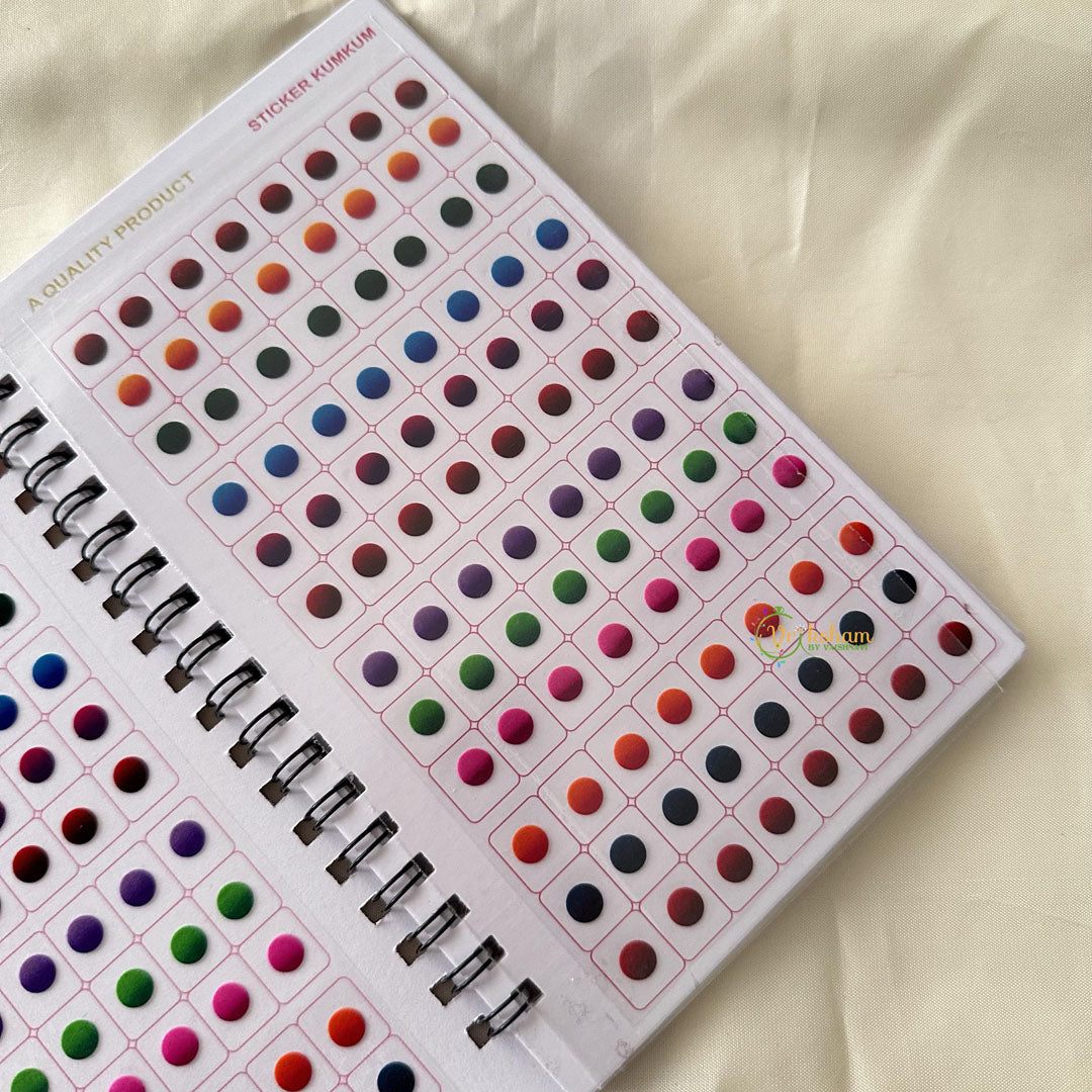 Round Shaped Shiny Color Sticker Bindi Book-Navya Suhag-BB135