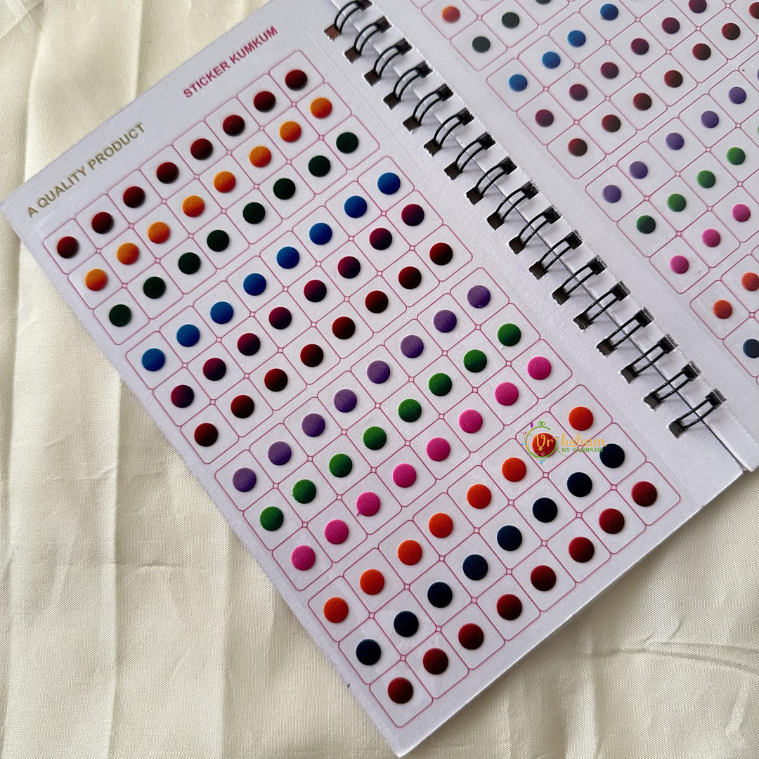 Round Shaped Shiny Color Sticker Bindi Book-Navya Suhag-BB135
