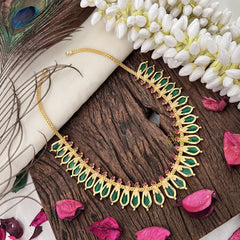 Vriksham Gold Look Alike Naga Padam Short Neckpiece-30 Petals-G17242