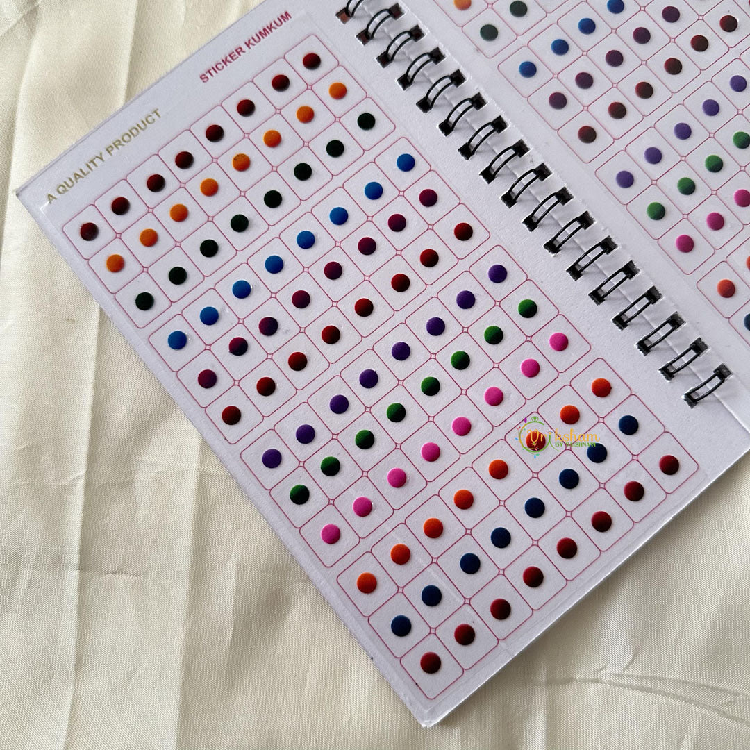 Round Shaped Shiny Color Sticker Bindi Book-Navya Suhag-BB135