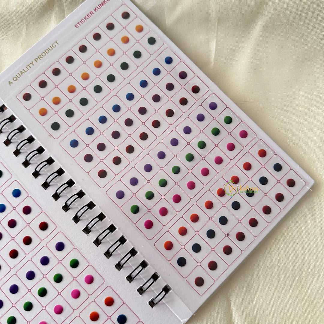 Round Shaped Shiny Color Sticker Bindi Book-Navya Suhag-BB135