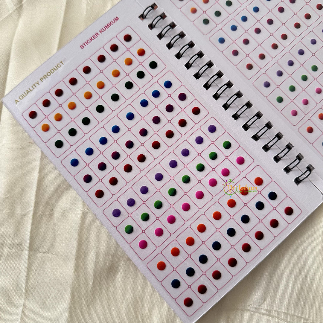 Round Shaped Shiny Color Sticker Bindi Book-Navya Suhag-BB135