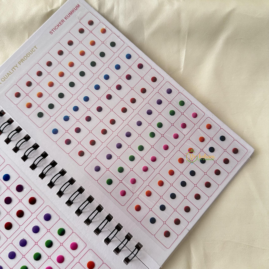 Round Shaped Shiny Color Sticker Bindi Book-Navya Suhag-BB135