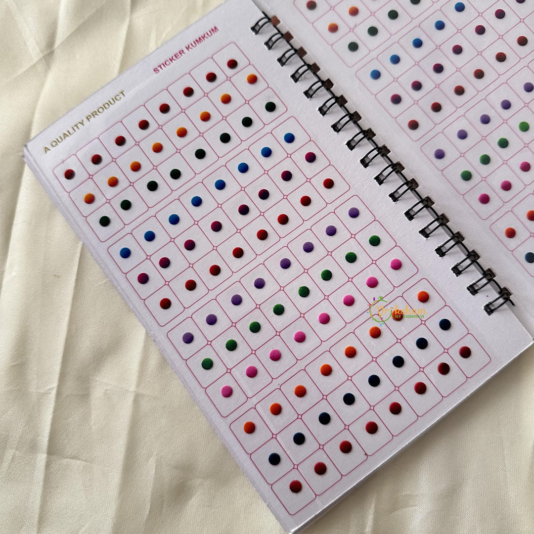 Round Shaped Shiny Color Sticker Bindi Book-Navya Suhag-BB135