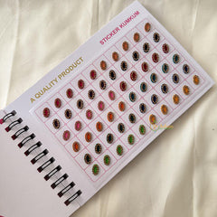 Round Shaped Shaded Color Sticker Bindi Book-Navya Suhag-BB137