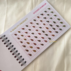 Round Shaped Shaded Color Sticker Bindi Book-Navya Suhag-BB137