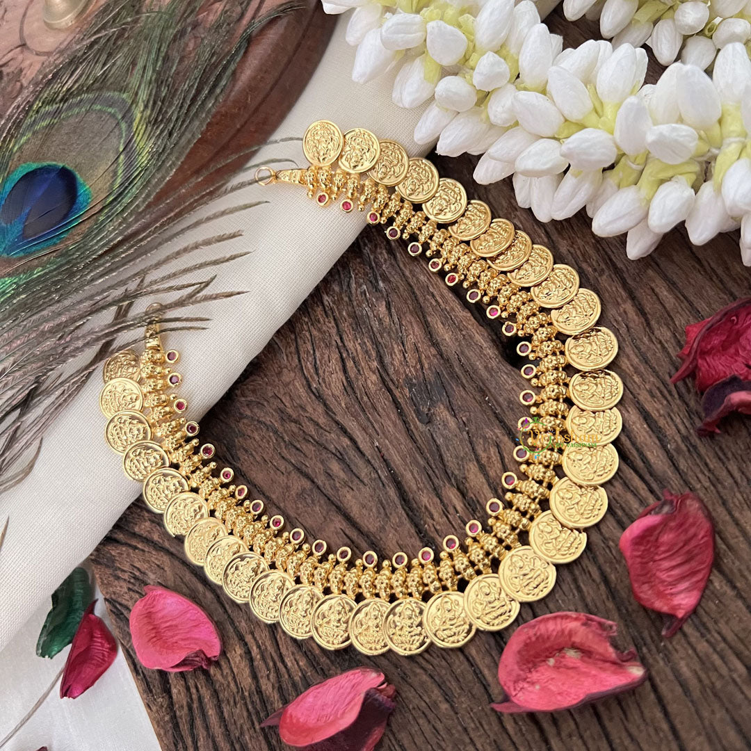 Vriksham Traditional Lakshmi Coin Neckpiece-G18943