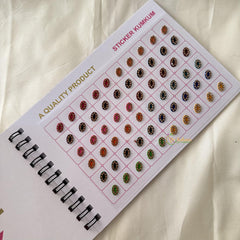 Round Shaped Shaded Color Sticker Bindi Book-Navya Suhag-BB137