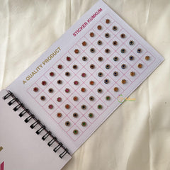 Round Shaped Shaded Color Sticker Bindi Book-Navya Suhag-BB137