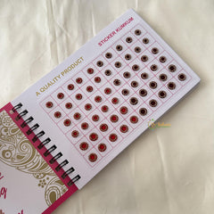 Round Shaped Cocktail Stone Sticker Bindi Book-Navya Suhag-BB141