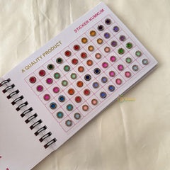 Round Shaped Cocktail Stone Sticker Bindi Book-Navya Suhag-BB141