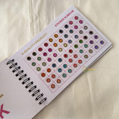 Round Shaped Cocktail Stone Sticker Bindi Book-Navya Suhag-BB141