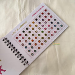 Round Shaped Cocktail Stone Sticker Bindi Book-Navya Suhag-BB141