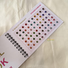 Round Shaped Cocktail Stone Sticker Bindi Book-Navya Suhag-BB141