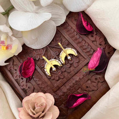 Vriksham Half Moon Pearl Detailing Kundan Jadau Bugadi-J4147