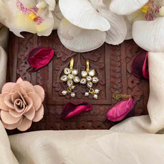 Vriksham Classic Floral Style Pearl Drop Kundan Jadau Bugadi-J4142