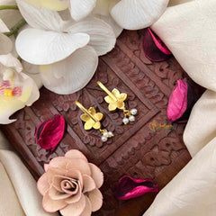 Vriksham Classic Floral Style Pearl Drop Kundan Jadau Bugadi-J4142