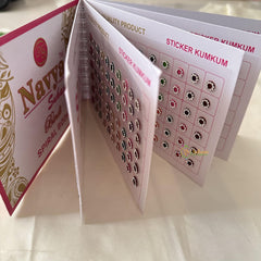 Round Shaped Shaded Color Sticker Small Bindi Book-Navya Suhag-BB138