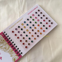 Round Shaped Shaded Color Sticker Small Bindi Book-Navya Suhag-BB138