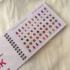 Fancy Black Stone Sticker Bindi Book-Navya Suhag-BB146