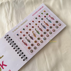 Fancy Black Stone Sticker Bindi Book-Navya Suhag-BB146