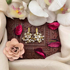 Vriksham Pushpika Style Pearl Drop Kundan Jadau Bugadi-J4137