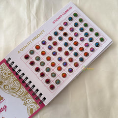 Fancy White Stone Sticker Bindi Book-Navya Suhag-BB142