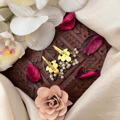 Vriksham Pushpika Style Pearl Drop Kundan Jadau Bugadi-J4137