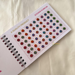 Fancy White Stone Sticker Bindi Book-Navya Suhag-BB142