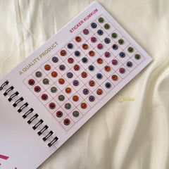 Fancy White Stone Sticker Bindi Book-Navya Suhag-BB142