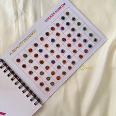 Fancy White Stone Sticker Bindi Book-Navya Suhag-BB142