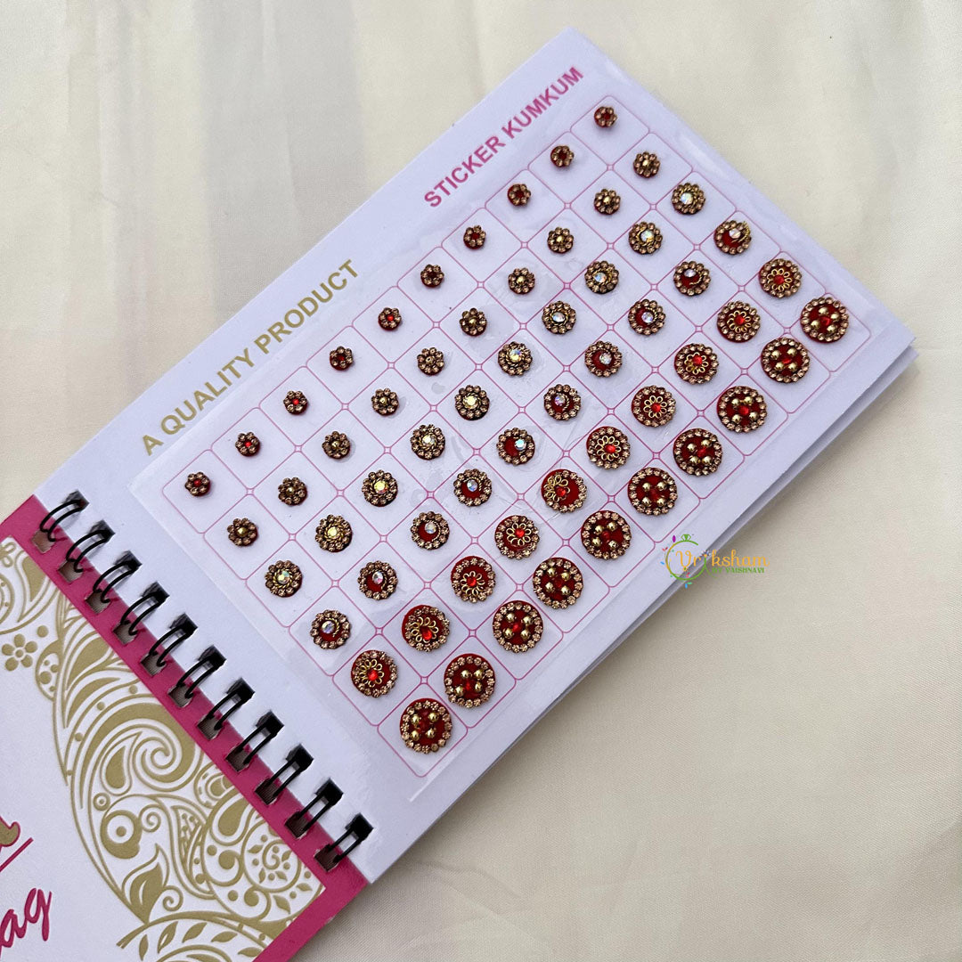 Fancy Cocktail Stone Sticker Bindi Book-Navya Suhag-BB147