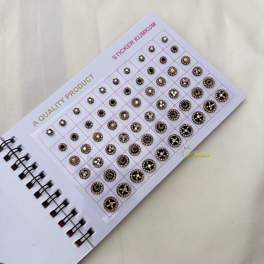 Fancy Cocktail Stone Sticker Bindi Book-Navya Suhag-BB147
