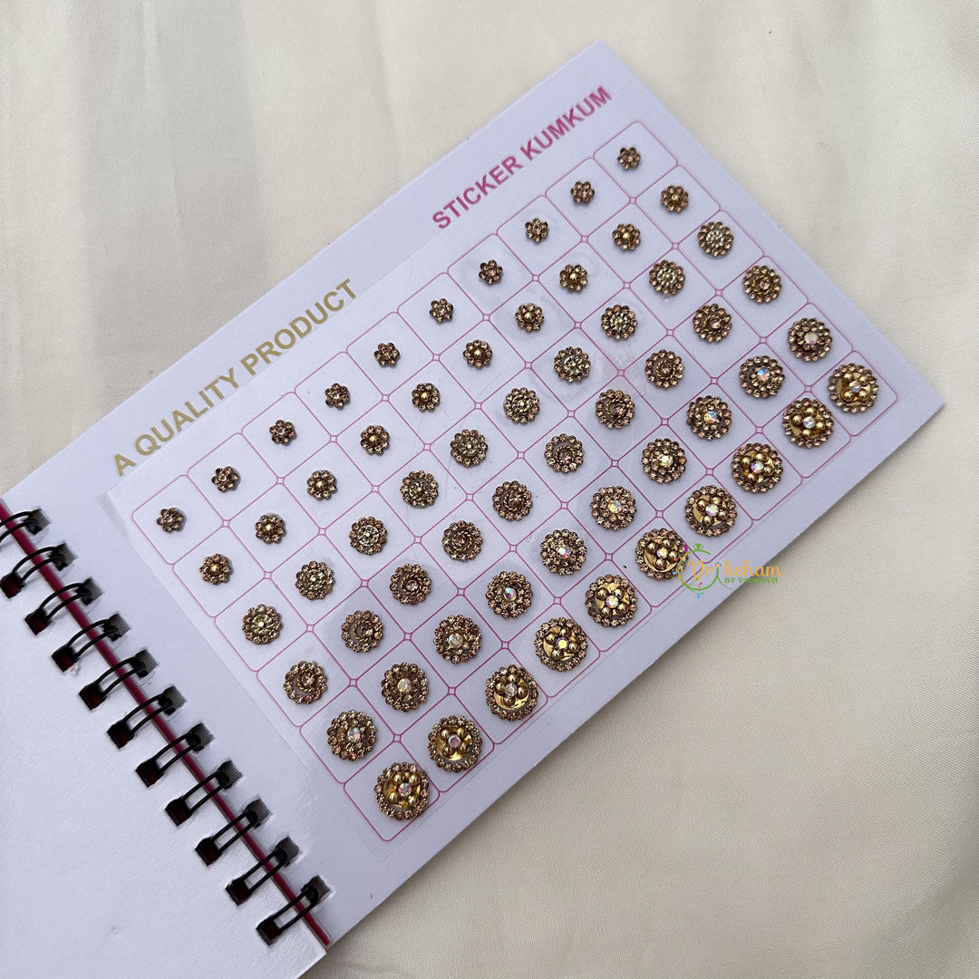 Fancy Cocktail Stone Sticker Bindi Book-Navya Suhag-BB147