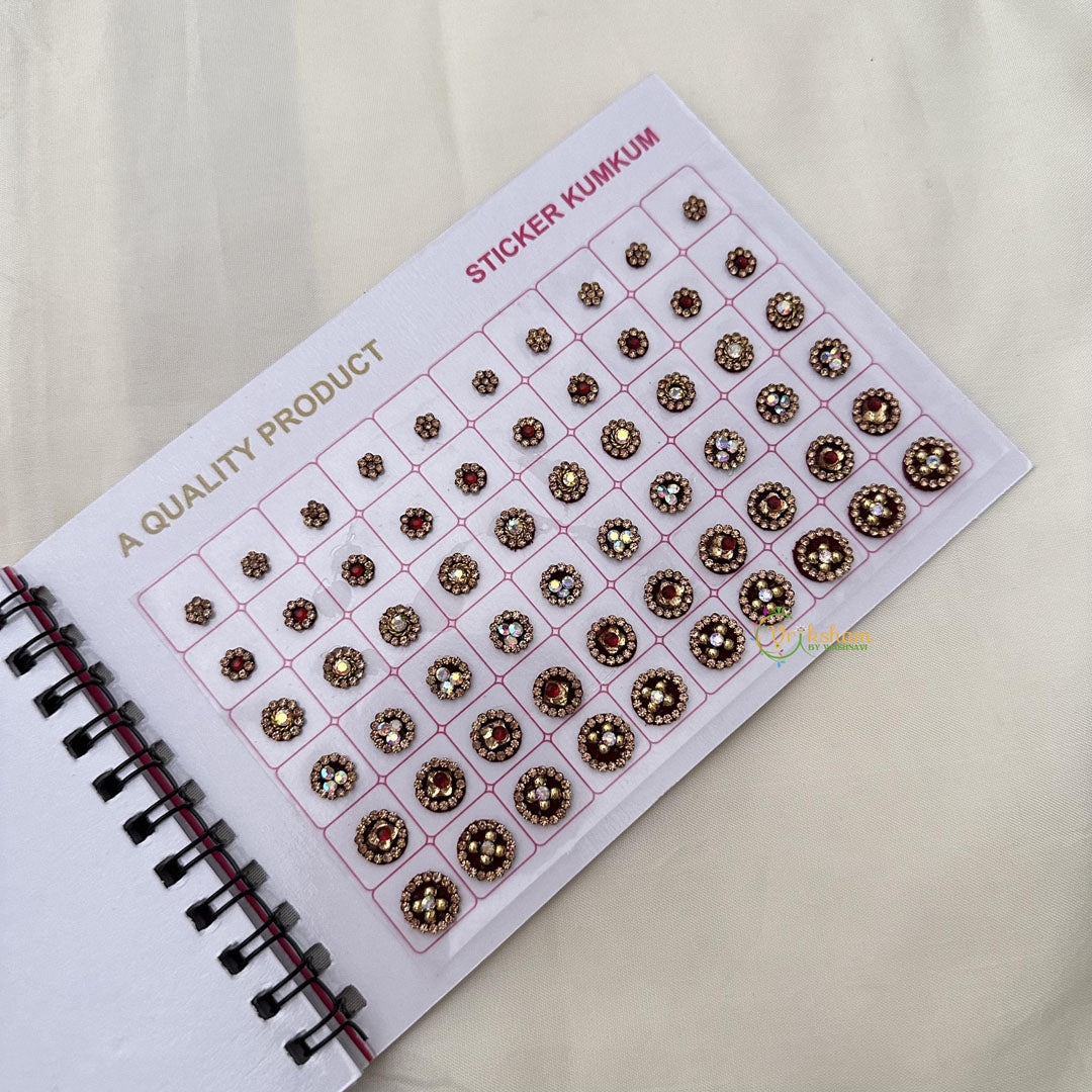 Fancy Cocktail Stone Sticker Bindi Book-Navya Suhag-BB147