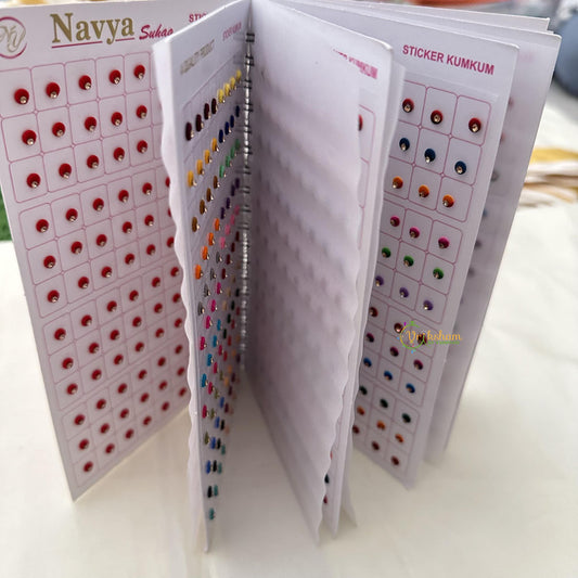 Plain Color Sticker Bindi Book-Navya Suhag-BB129