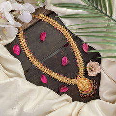 Vriksham Gold Look Alike Lakshmi Pendant Long Neckpiece-G17235