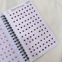 Plain Color Sticker Bindi Book-Navya Suhag-BB129