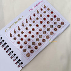 Cocktail Stone Sticker Bindi Book-Navya Suhag-BB143