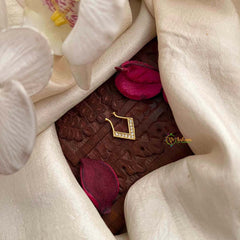 Vriksham Classic V-Shape White Stone Septum Ring-G22188