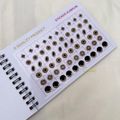 Shaded Cocktail Stone Sticker Bindi Book-Navya Suhag-BB144