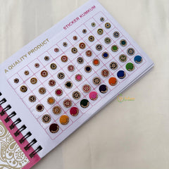 Fancy Bridal Red Stone Sticker Bindi Book-Navya Suhag-BB145