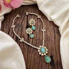 Simple Pastel Green Short Neckpiece-G12820