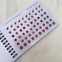 Fancy Bridal Red Stone Sticker Bindi Book-Navya Suhag-BB145