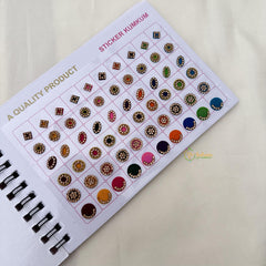 Fancy Bridal Red Stone Sticker Bindi Book-Navya Suhag-BB145