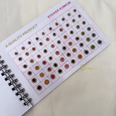 Fancy Bridal Red Stone Sticker Bindi Book-Navya Suhag-BB145